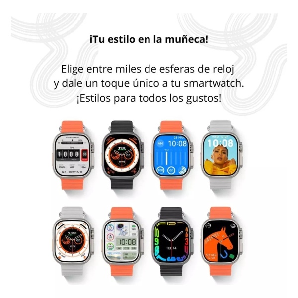 SMARTWATCH D7900 INFINITE DISPLAY + 5 CORREAS - Imagen 2