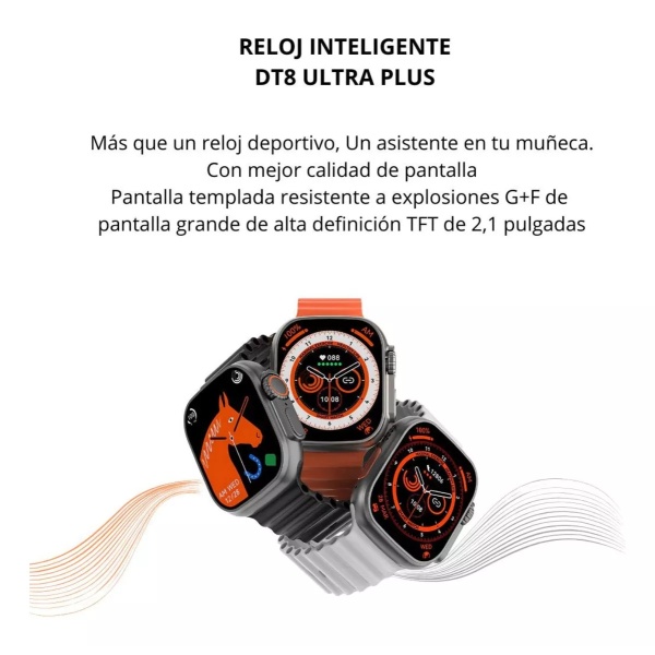 SMARTWATCH D7900 INFINITE DISPLAY + 5 CORREAS - Imagen 4