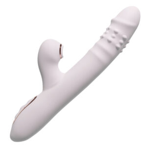Vibrador telescópico con función de succión para mujeres, masajeador íntimo, juguete sexual para adultos